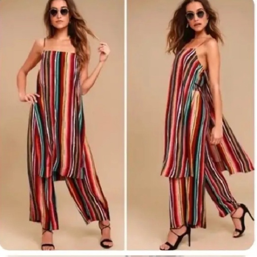 Free People Multicolor Striped Slip Dress - Picture 2 of 11